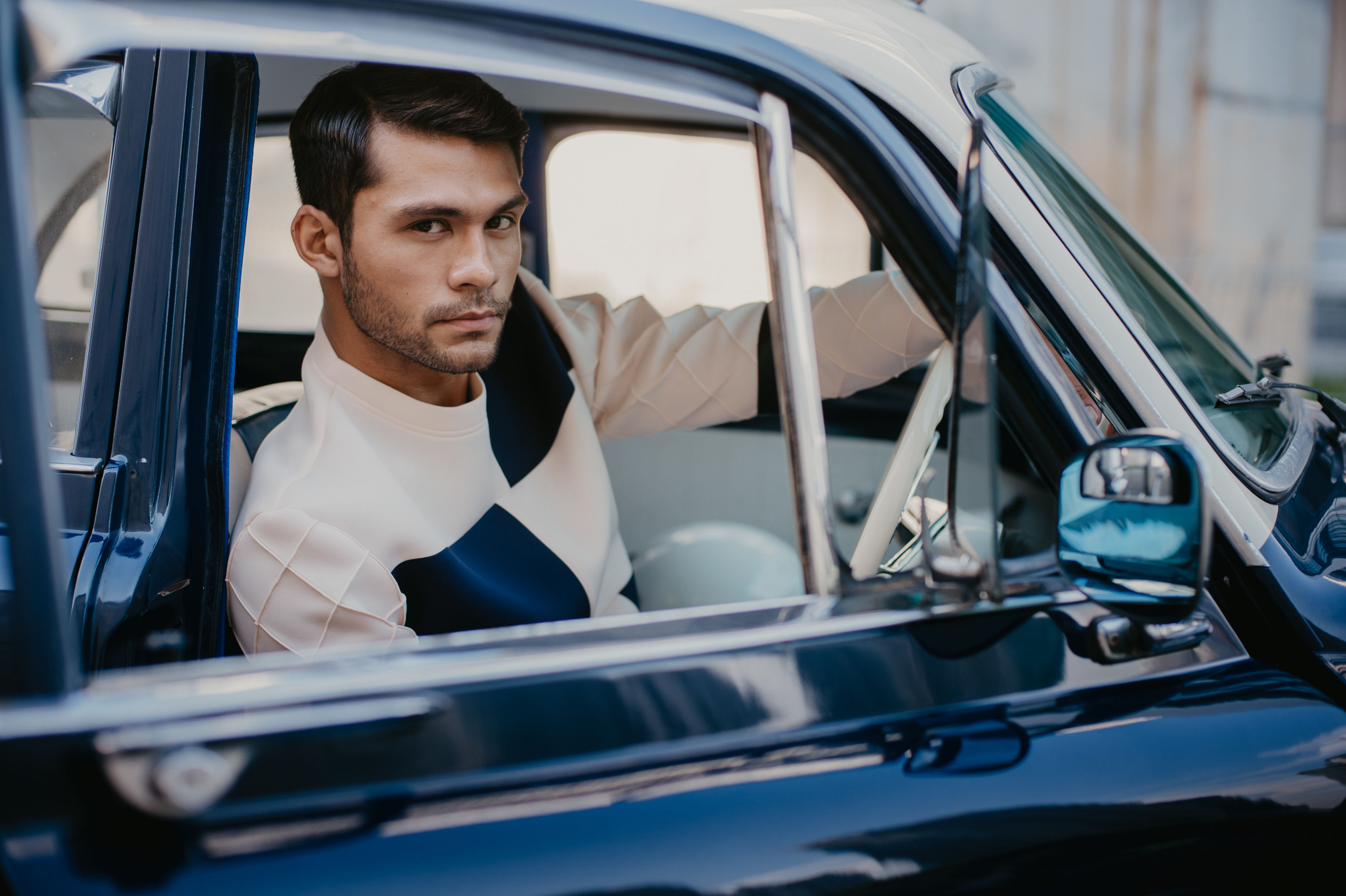 Panels Neoprene Jumper (Beige) Panels Neoprene Jumper (Beige)