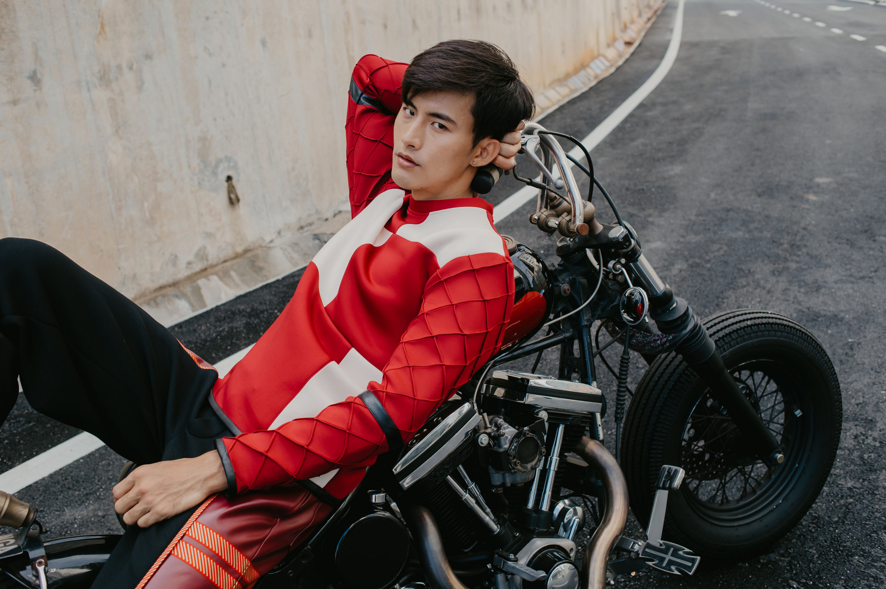 Panels Neoprene Jumper (Red) Panels Neoprene Jumper (Red)